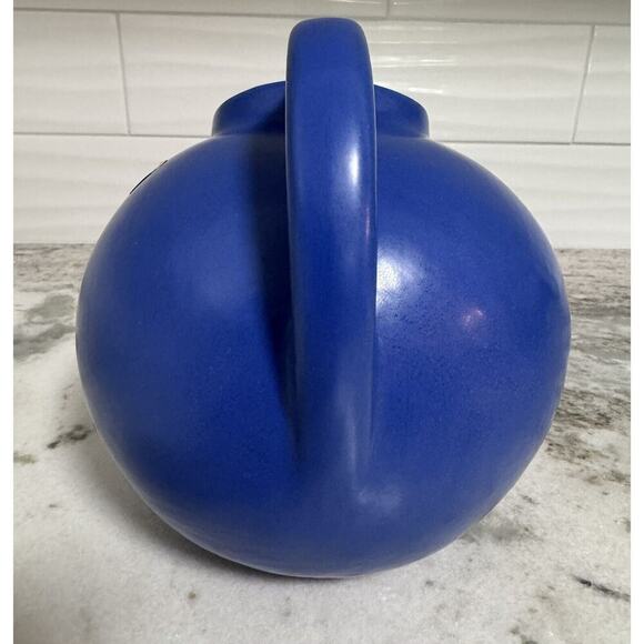 Vintage Rare MCM Camark Cobalt Blue Heavy Pottery Pitcher - Picture 7 of 9